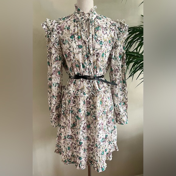 Dresses & Skirts - Berenice Paris Floral Ruffle Mini Dress S/M Boho Romantic